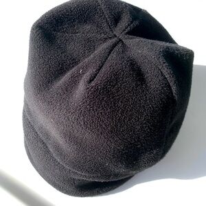 St John’s Bay Black Fleece Unisex Hat Faux Fur Lined Insulated Beanie Cap